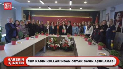 CHP Kadın Kolları'ndan Ortak Basın Açıklaması