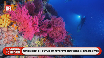 Türkiye'nin En Büyük Su Altı Fotoğraf Sergisi Balıkesir'de